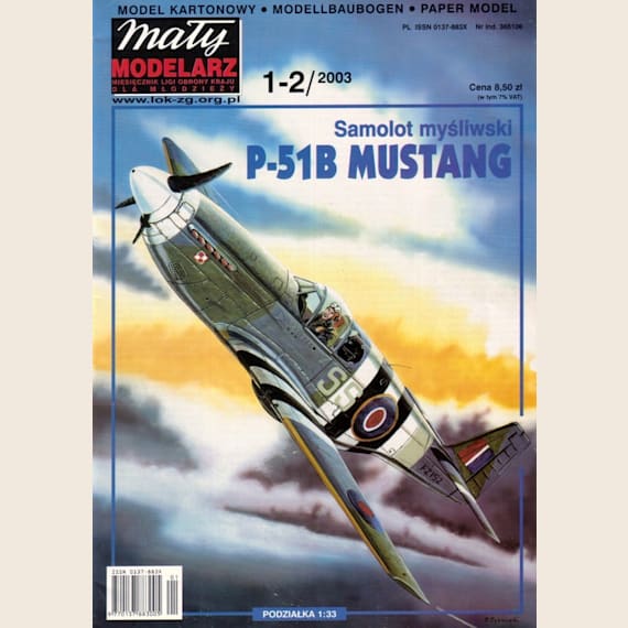 Maly Modelarz - 1-2/2003 - Истребитель North American P-51B Mustang