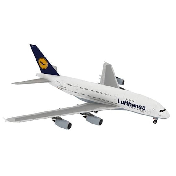 Авиалайнер Airbus A380 Lufthansa