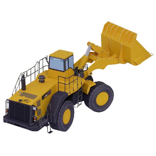 Бумажная модель Погрузчик Komatsu W600