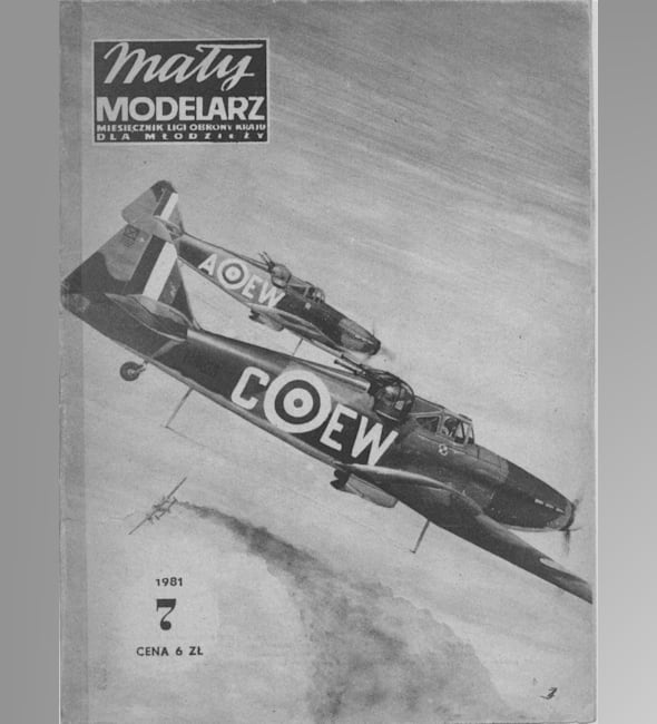 Журнал Maly Modelarz - 7/1981 - Истребитель Boulton Paul Defiant