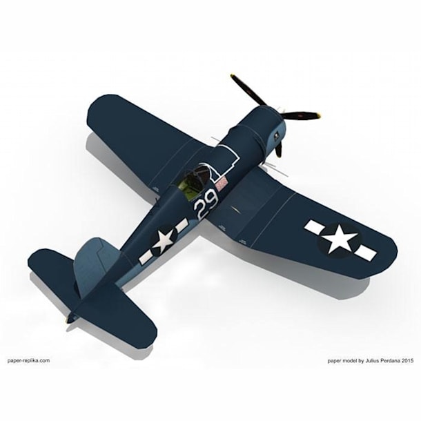 Бумажная модель Истребитель F4U Corsair