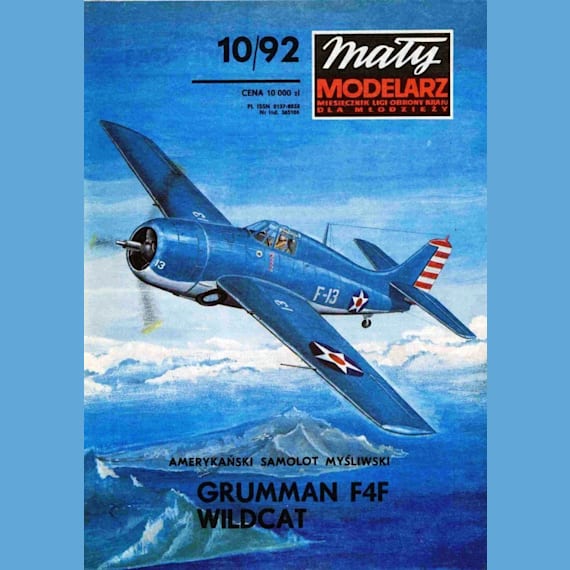 Maly Modelarz - 10/1992 - Истребитель Grumman F4F Wildcat