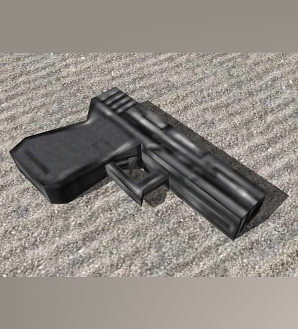 Бумажная модель Пистолет Glock (Half-Life)