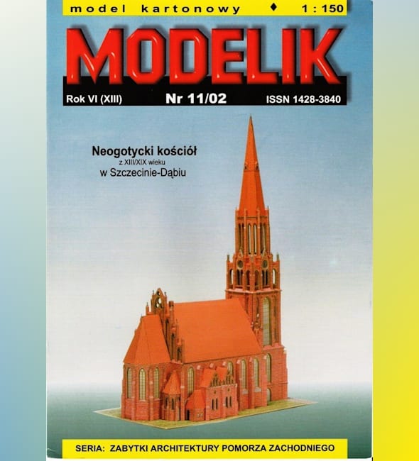 Журнал Modelik - 11/2002 - Неоготический костел в Щецине