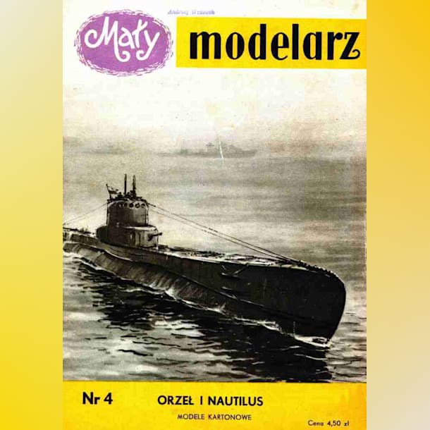 Журнал Maly Modelarz - 3/1958 - Подводные лодки Orzel и Nautilus