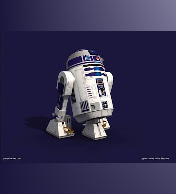 Бумажная модель Дроид R2-D2 (Звездные войны)