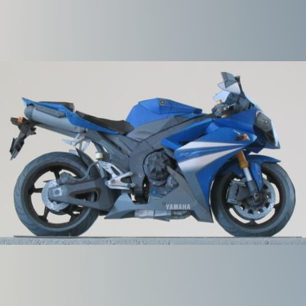 Бумажная модель Мотоцикл Yamaha YZF-R1 2007