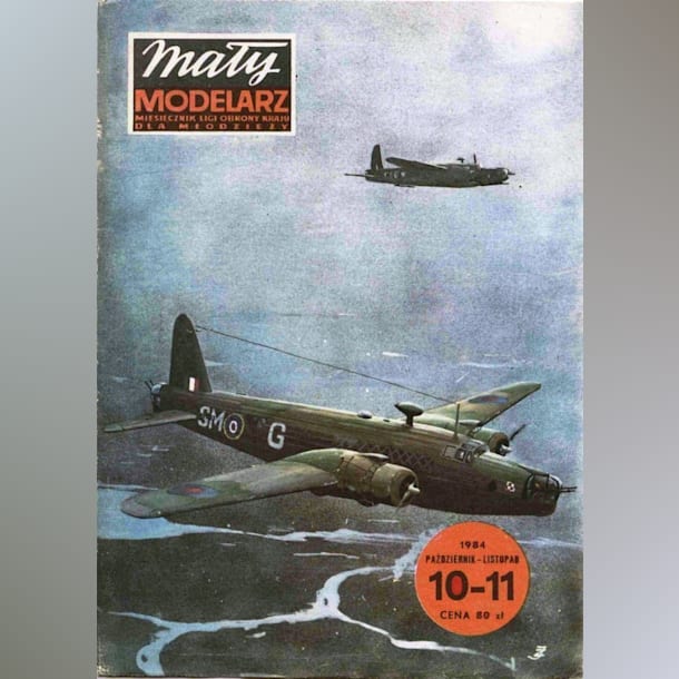 Журнал Maly Modelarz - 10-11/1984 - Бомбардировщик Vickers Wellington Mk.III