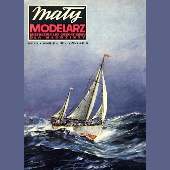 Maly Modelarz - 12/1971 - Морская яхта SY Opty