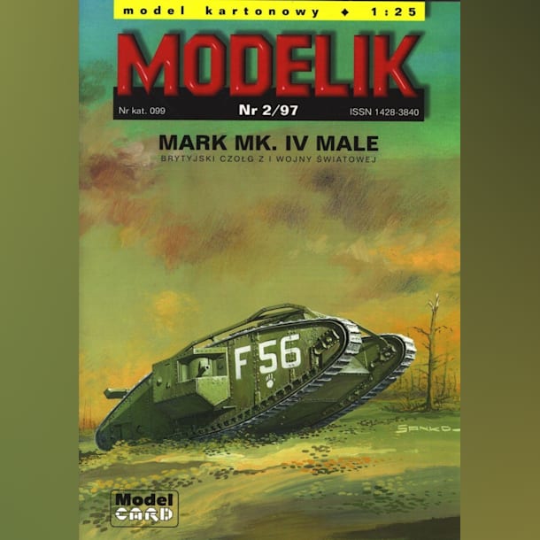 Журнал Modelik - 2/1997 - Танк Mark IV Male