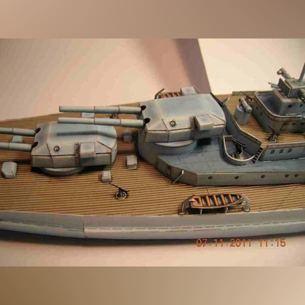 Сборная бумажная модель Линкор Бисмарк / Bismarck (GPM 028)