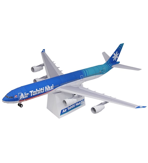 Бумажная модель Авиалайнер Airbus A340-300 Air Tahiti Nui