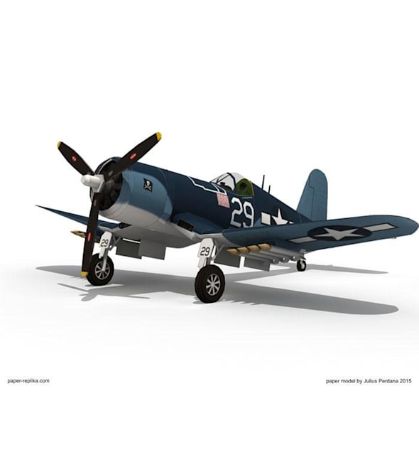 Бумажная модель Истребитель F4U Corsair