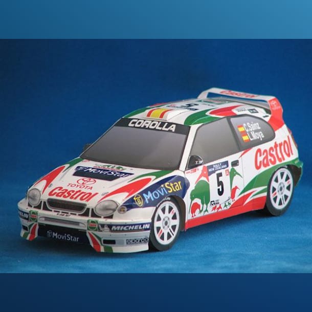 Бумажная модель Автомобиль Toyota Corolla WRC 1998