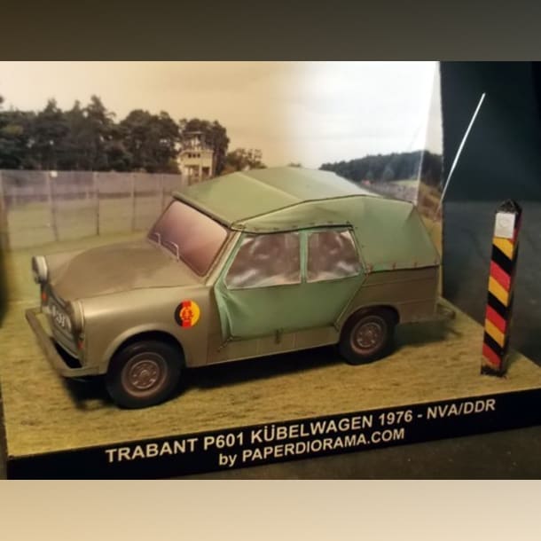 Бумажная модель Автомобиль Trabant 601 Kubel