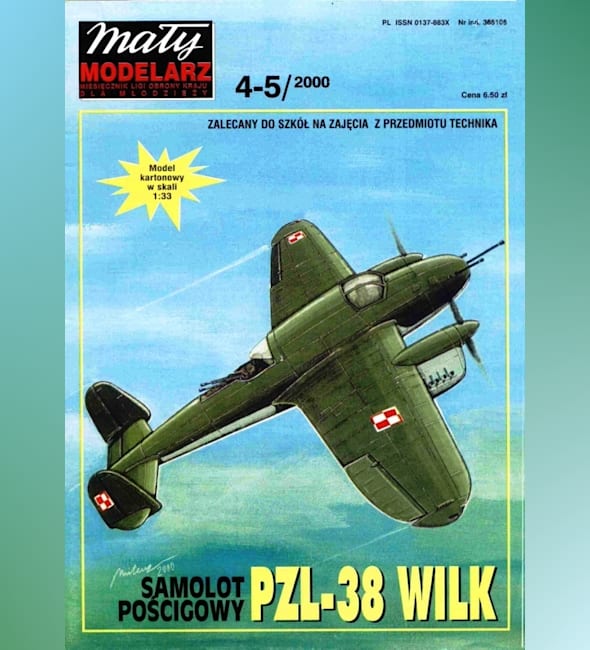 Журнал Maly Modelarz - 4-5/2000 - Истребитель PZL P-38 Wilk