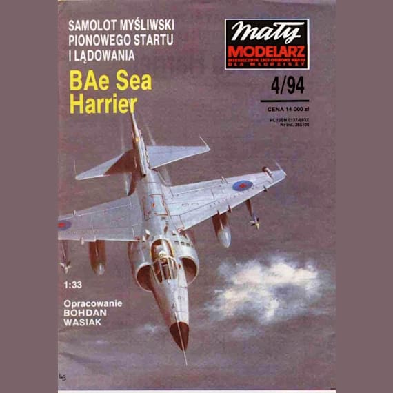 Maly Modelarz - 4/1994 - Истребитель-бомбардировщик British Aerospace Sea Harrier