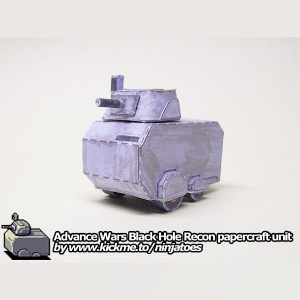 Бумажная модель Разведчик Black Hole Recon (Advance Wars)