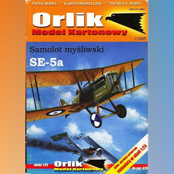 Журнал Orlik - 020 - Истребитель Royal Aircraft Factory S.E.5a