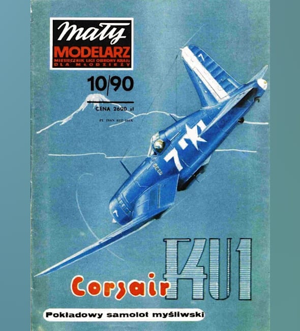 Журнал Maly Modelarz - 10/1990 - Палубный истребитель Chance Vought F4U-ID Corsair