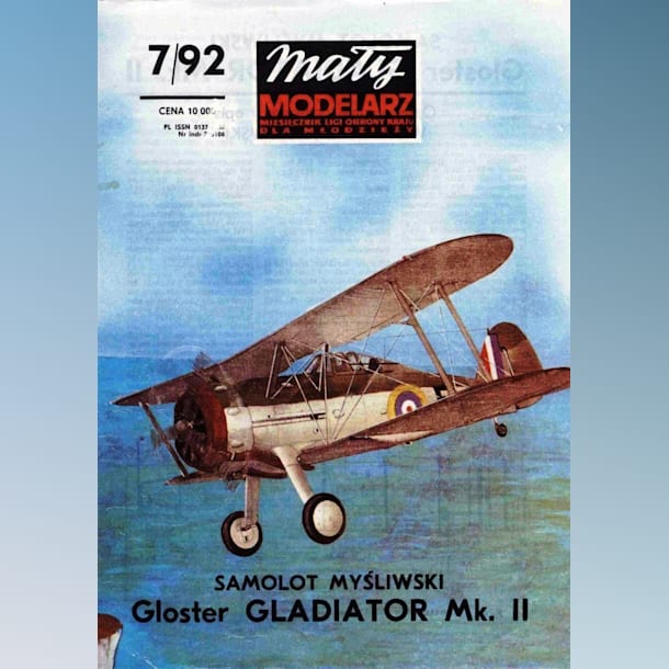 Журнал Maly Modelarz - 7/1992 - Истребитель Gloster Gladiator Mk.II