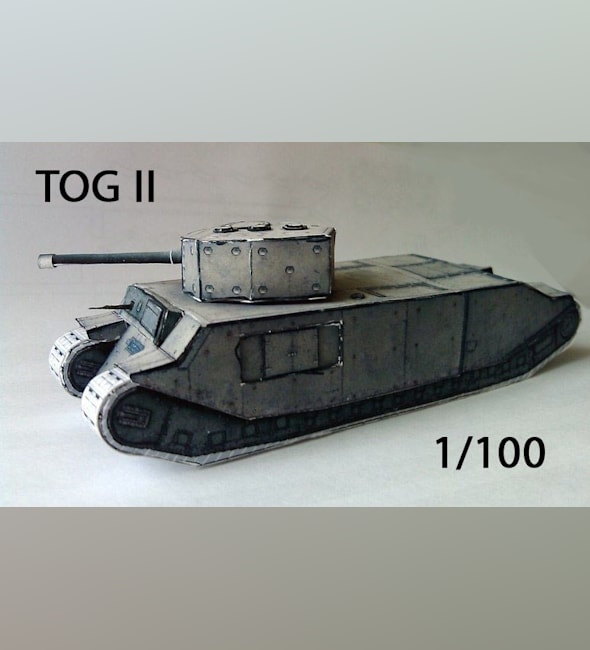 Бумажная модель Танк TOG II