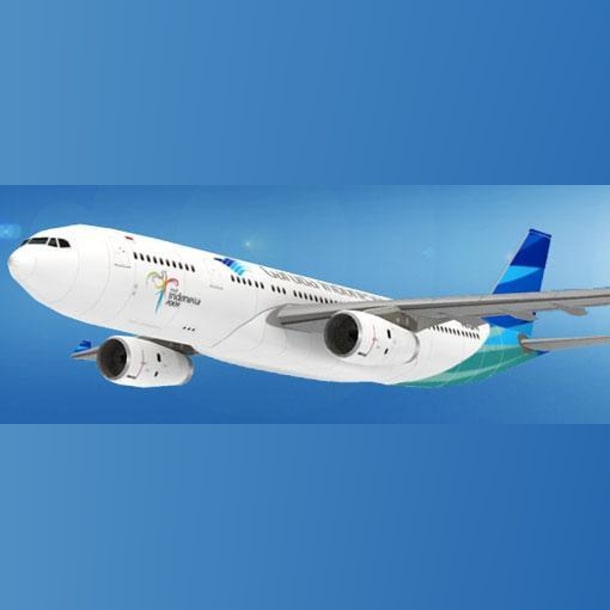 Бумажная модель Авиалайнер Airbus A330-234 Garuda Indonesia