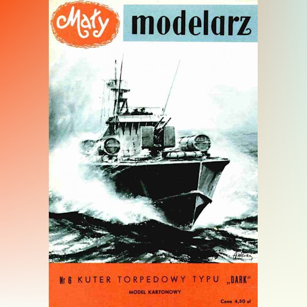 Журнал Maly Modelarz - 6/1958 - Торпедный катер типа Dark