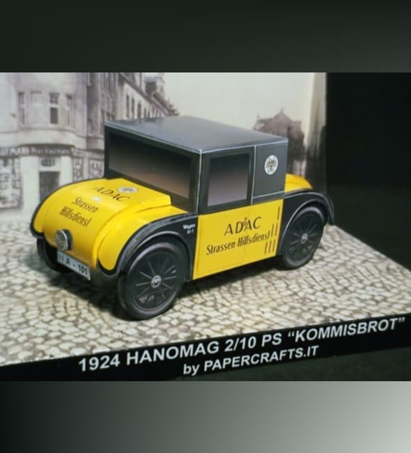 Бумажная модель Автомобиль Hanomag 2/10 PS Kommissbrot