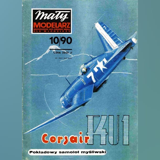 Журнал Maly Modelarz - 10/1990 - Палубный истребитель Chance Vought F4U-ID Corsair