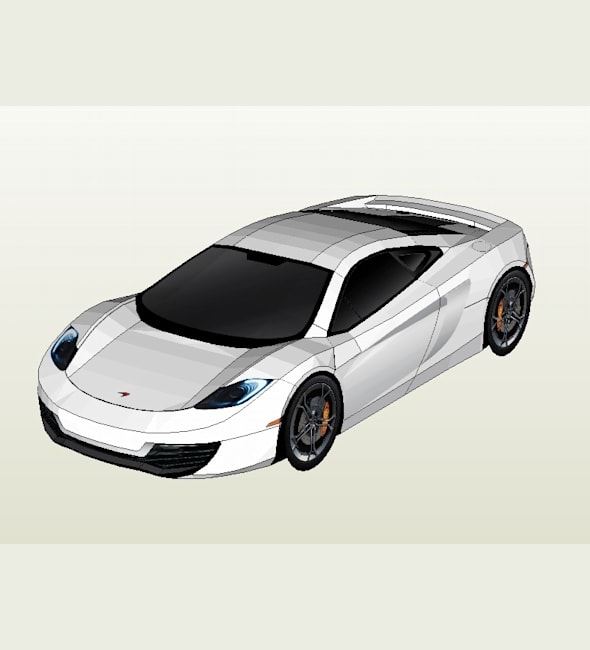 Бумажная модель Автомобиль McLaren MP4-12C