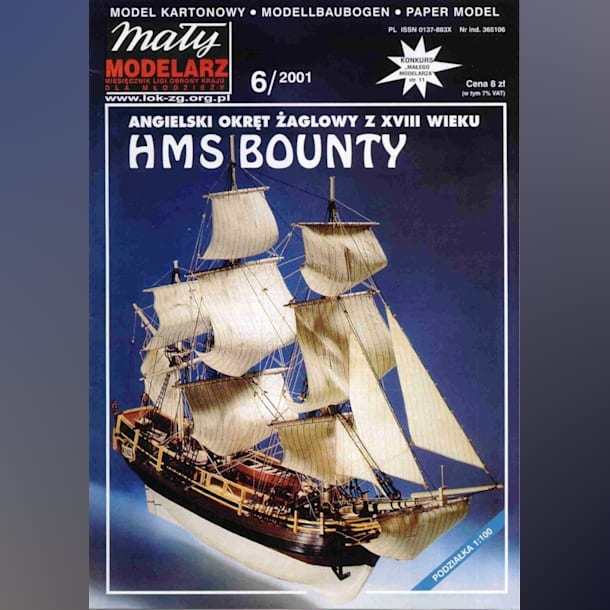 Журнал Maly Modelarz - 6/2001 - Парусный корабль HMS Bounty