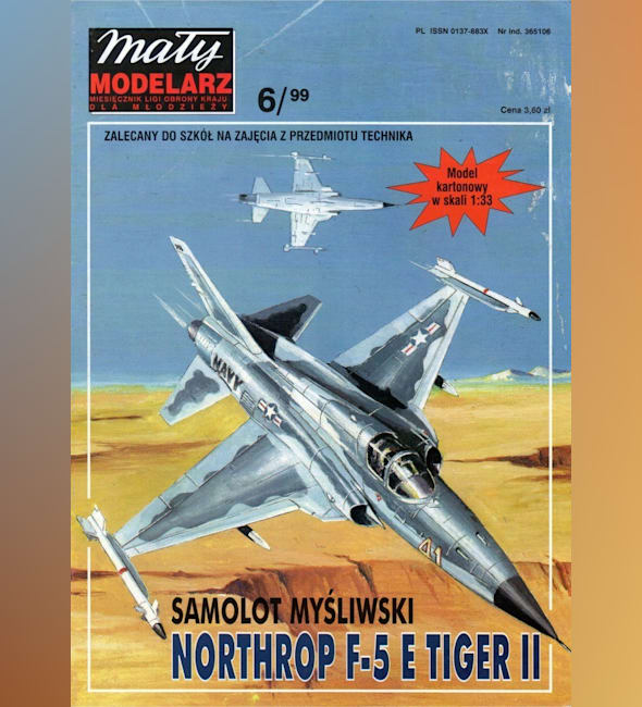 Журнал Maly Modelarz - 6/1999 - Истребитель Northrop F-5 Freedom Fighter/Tiger II