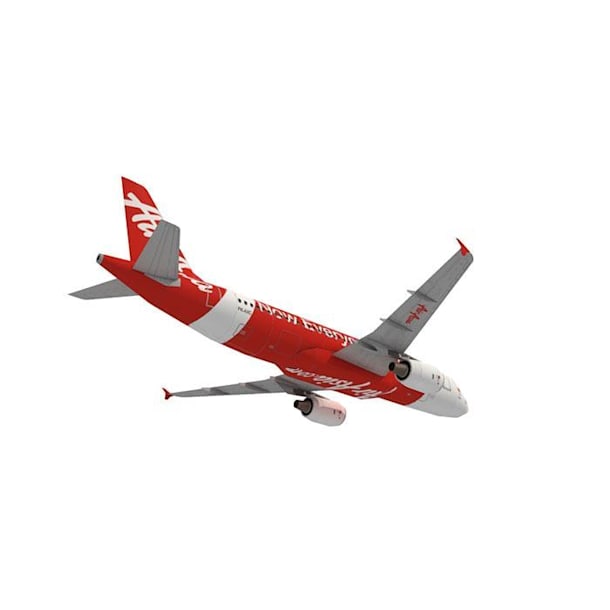 Бумажная модель Авиалайнер Airbus A320 AirAsia