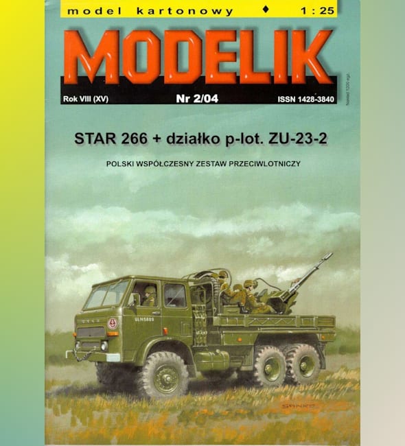 Журнал Modelik - 2/2004 - Грузовик STAR 266 с зенитной установкой ЗУ-23-2