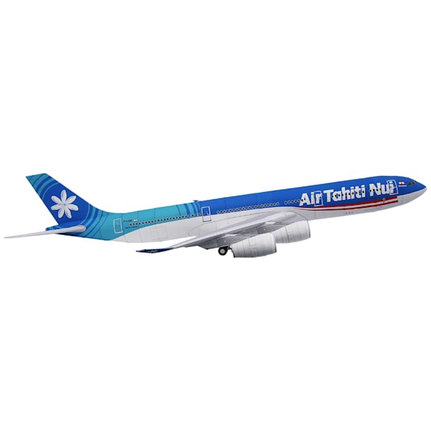 Бумажная модель Авиалайнер Airbus A340-300 Air Tahiti Nui