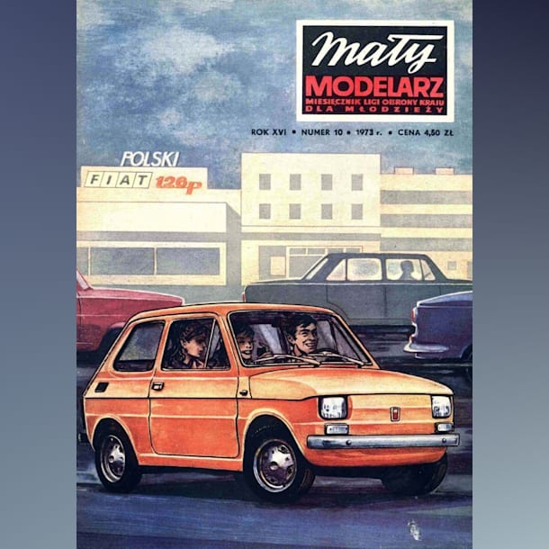 Журнал Maly Modelarz - 10/1973 - Автомобиль Fiat 126p