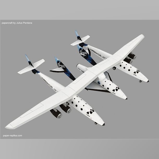 Бумажная модель Космический корабль SpaceShipTwo