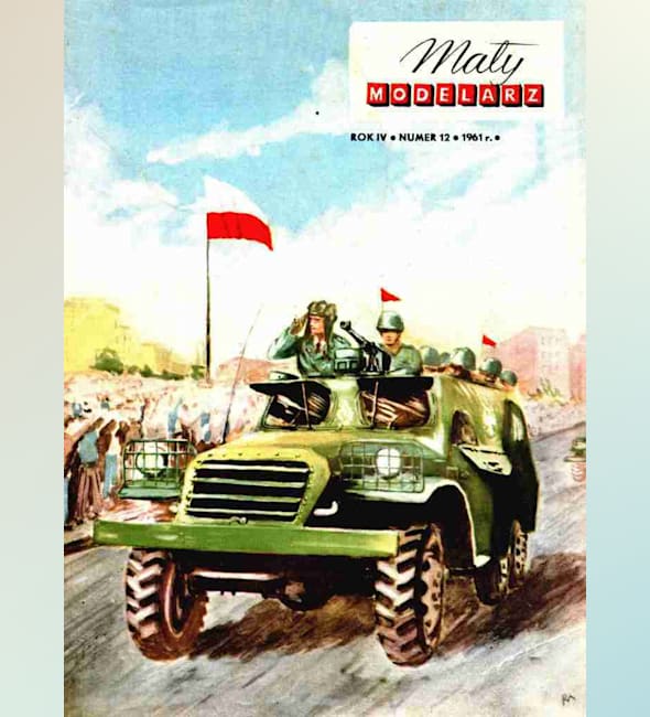 Журнал Maly Modelarz - 12/1961 - Бронетранспортер БТР-152