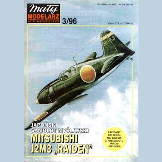 Maly Modelarz - 3/1996 - Истребитель-перехватчик Mitsubishi J2M3 Raiden