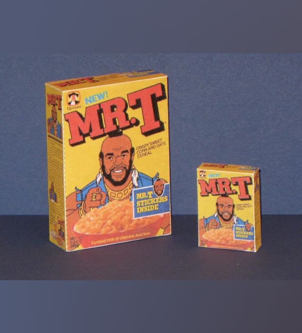 Бумажная модель Коробка хлопьев Mr. T