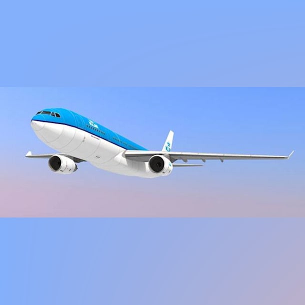 Бумажная модель Авиалайнер Airbus A330-200 KLM