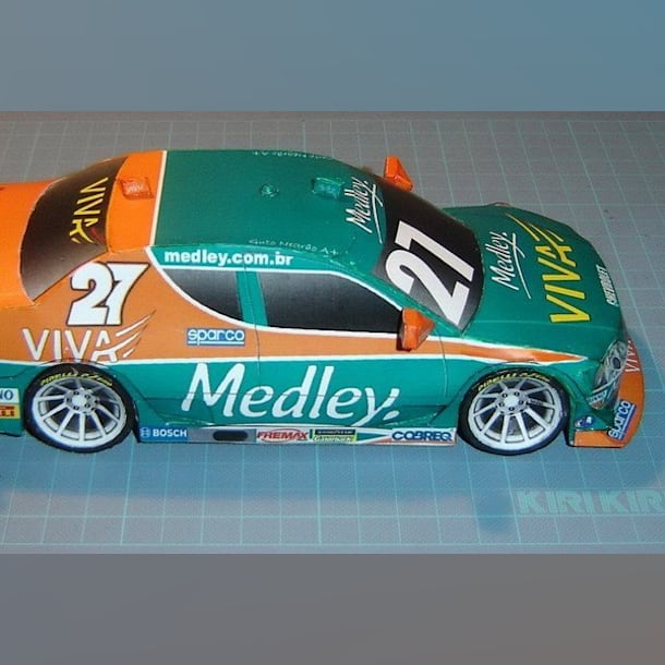 Бумажная модель Автомобиль Chevrolet Astra 2007 (Stock Car Brasil)