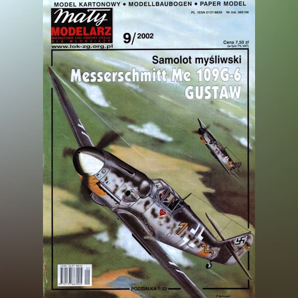 Журнал Maly Modelarz - 9/2002 - Истребитель Messerschmitt Bf.109G-6