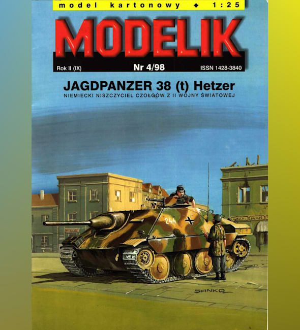 Журнал Modelik - 4/1998 - Самоходная установка Hetzer