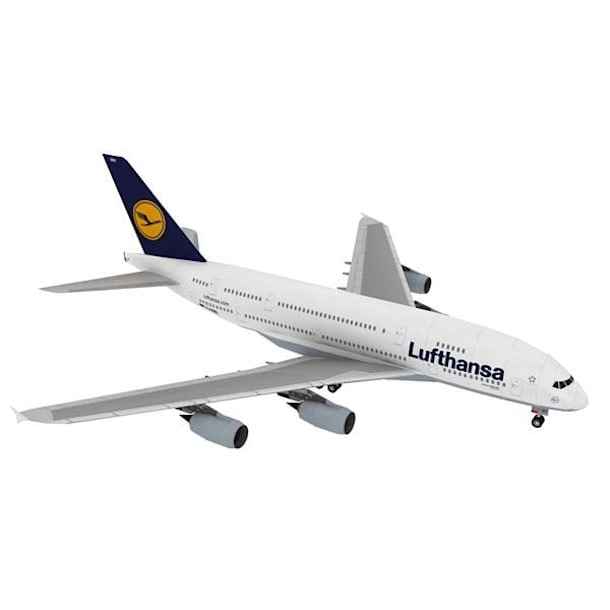 Бумажная модель Авиалайнер Airbus A380 Lufthansa