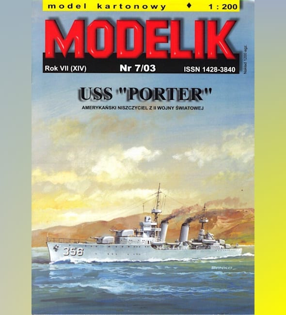 Журнал Modelik - 7/2003 - Эсминец USS Porter (DD-356)