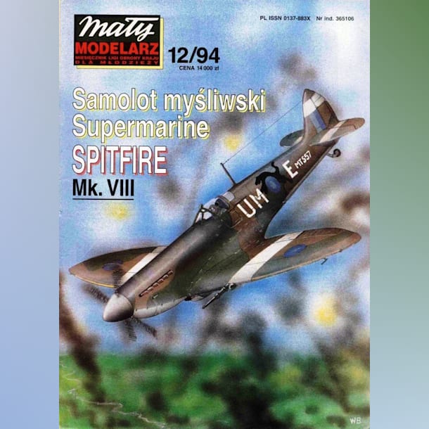 Журнал Maly Modelarz - 12/1994 - Истребитель Supermarine Spitfire Mk.VIII