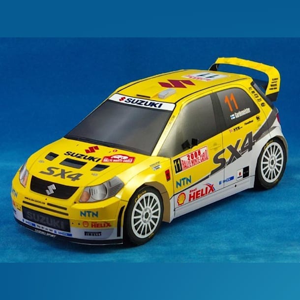 Бумажная модель Автомобиль Suzuki SX4 WRC