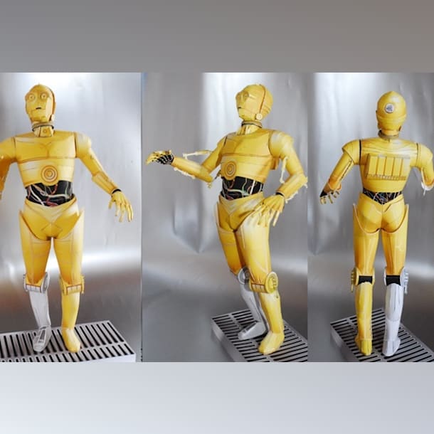 Бумажная модель Дроид C-3PO (Звездные войны)